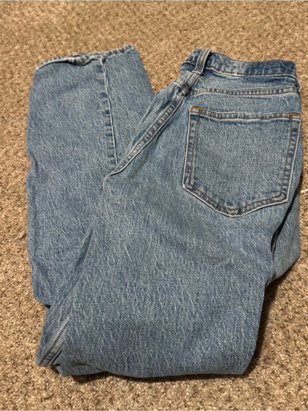 Abercrombie & Fitch Straight Leg Light Blue Denim Jeans